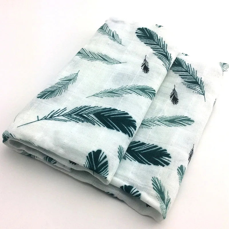 Soft Cotton Baby Blanket – Muslin Swaddle Wrap & Burp Cloth for Newborns