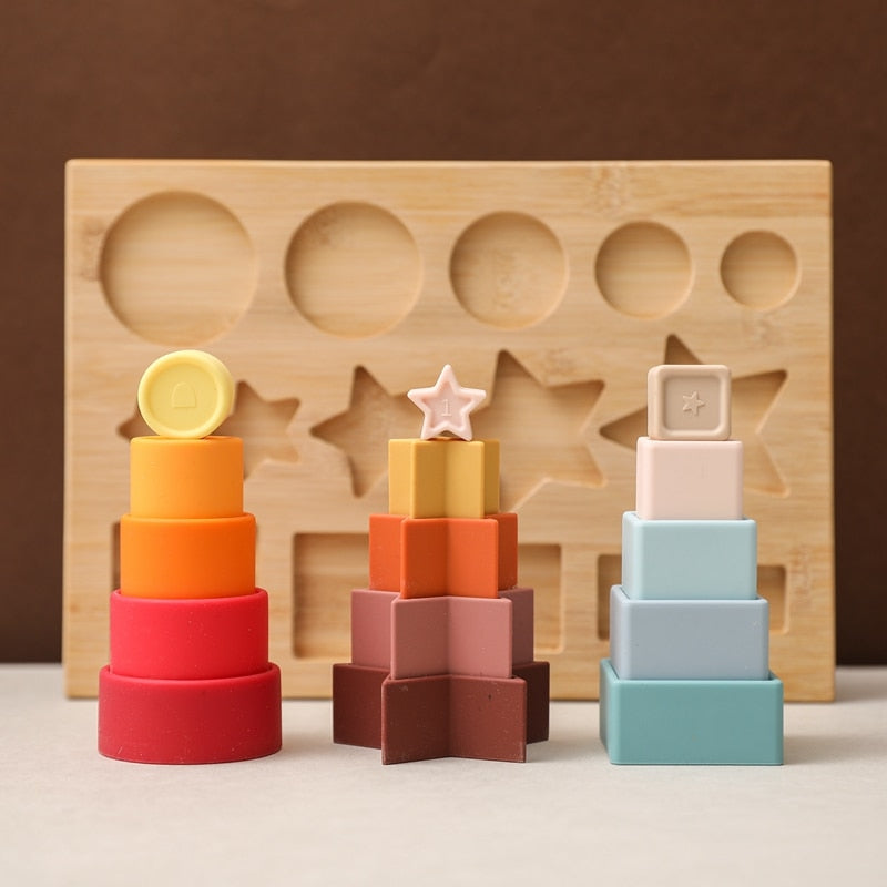 Montessori Silicone Stacking Toy