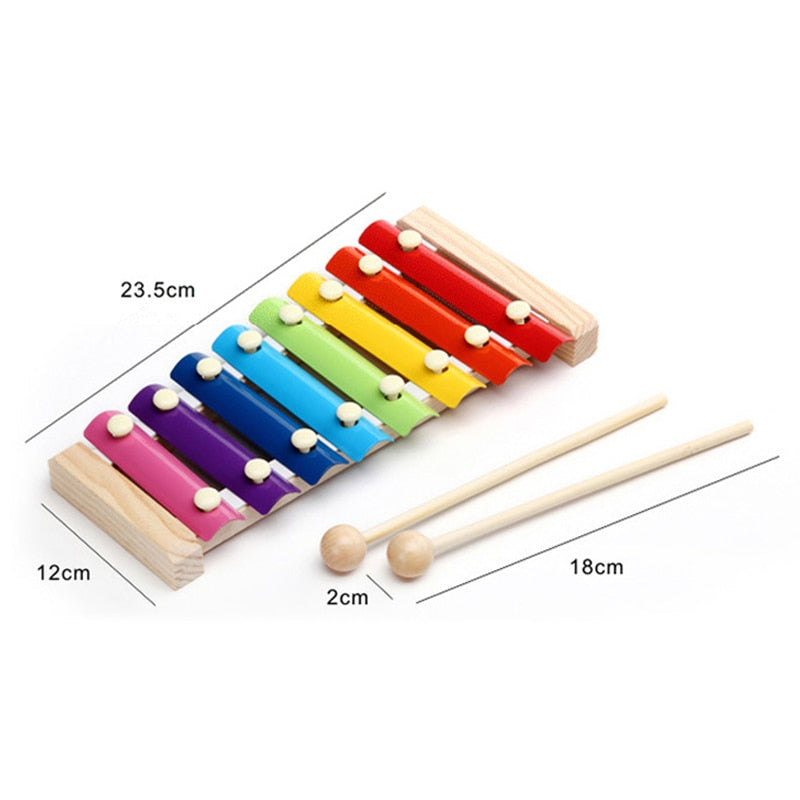 Baby's Wooden Montessori Xylophone Toy