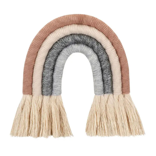 Macrame Rainbow Wall Hanging – Boho Decorative Nursery & Home Décor