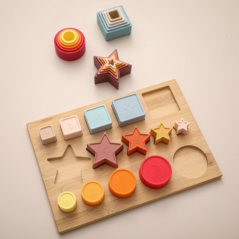 Montessori Silicone Stacking Toy