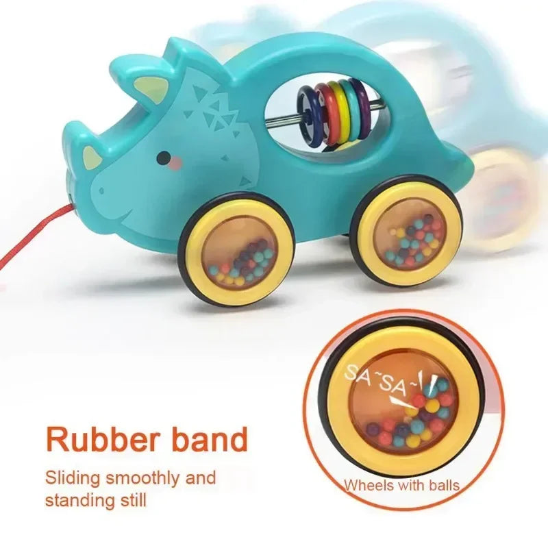 Wooden Pull-Along Animal Toy - Bunny