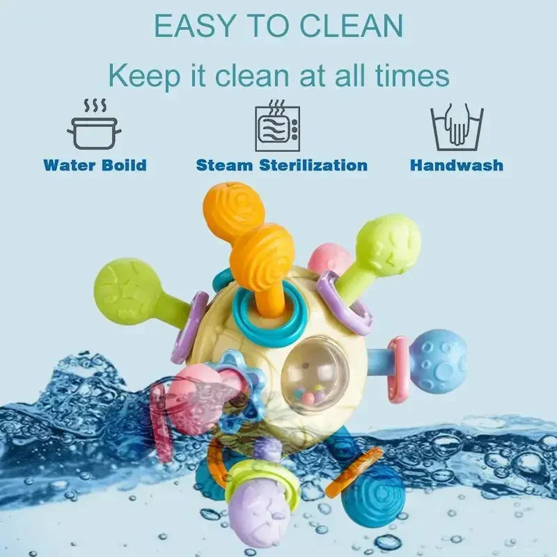 Baby Rotating Rattle Ball Teether