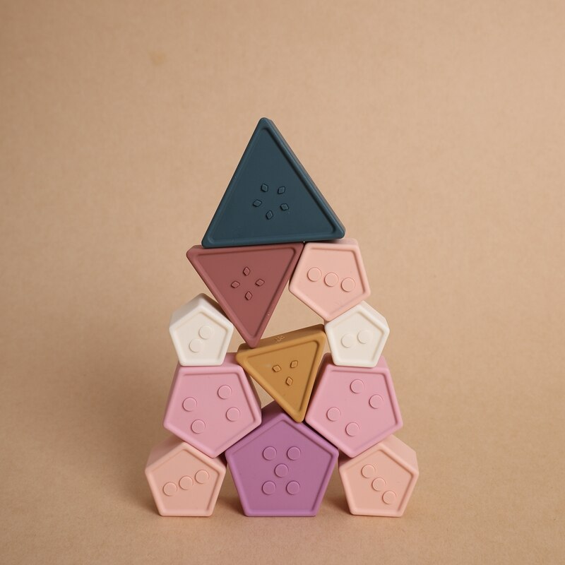 Montessori Silicone Building Blocks