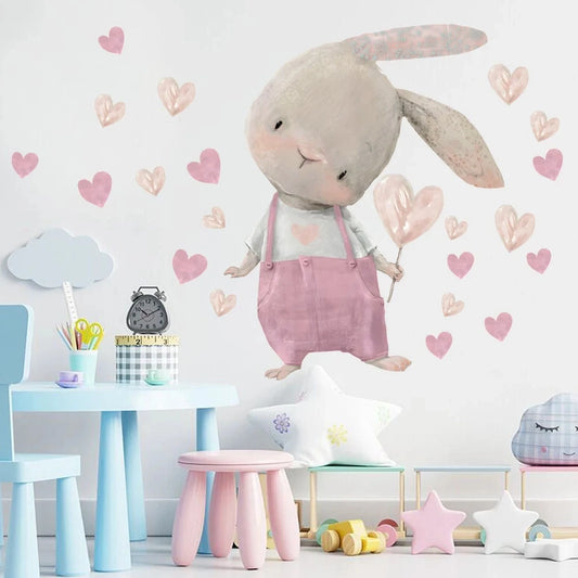 Nursery Wall Stickers Removable Vinyl Decals - Bunny