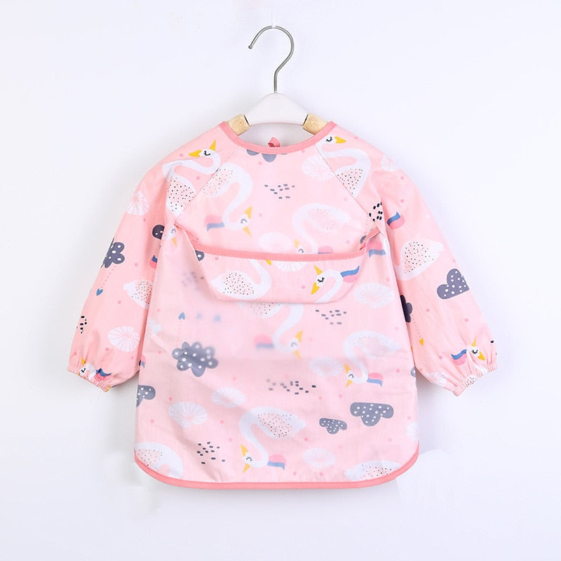 Baby's Long Sleeve Smock Feeding Bib