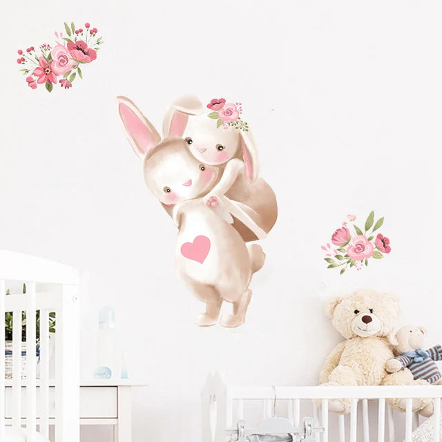 Nursery Wall Stickers Removable Vinyl Decals - Bunny