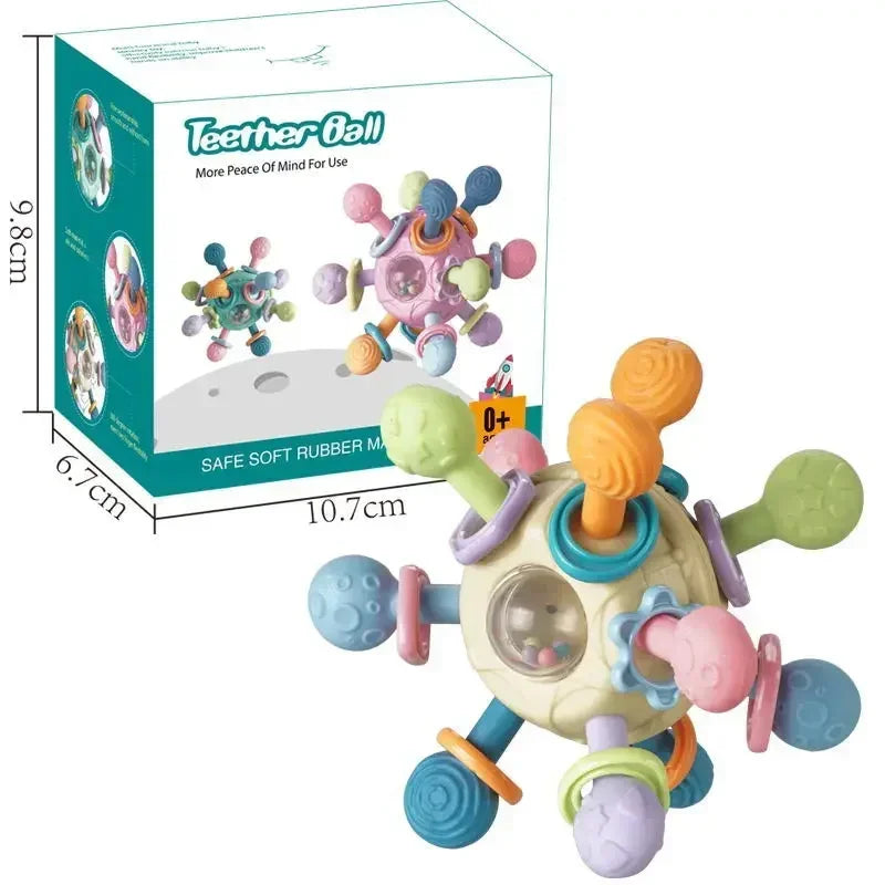 Baby Rotating Rattle Ball Teether
