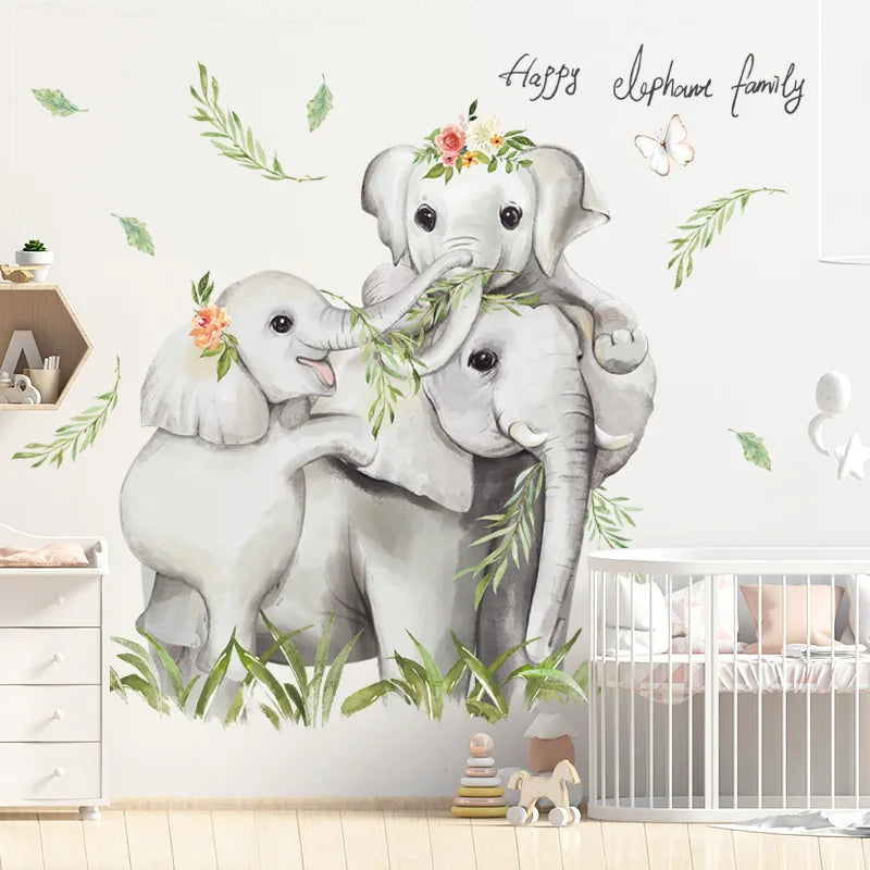 Nursery Wall Stickers Removable Vinyl Decals - Animals