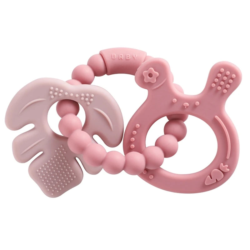 Silicone & Wooden Baby Teethers