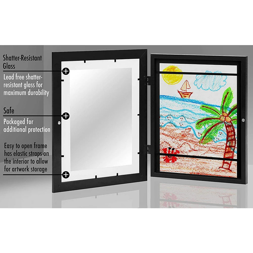 Children’s Magnetic Art Frame – Front-Opening Display for Kids’ Drawings & Photos