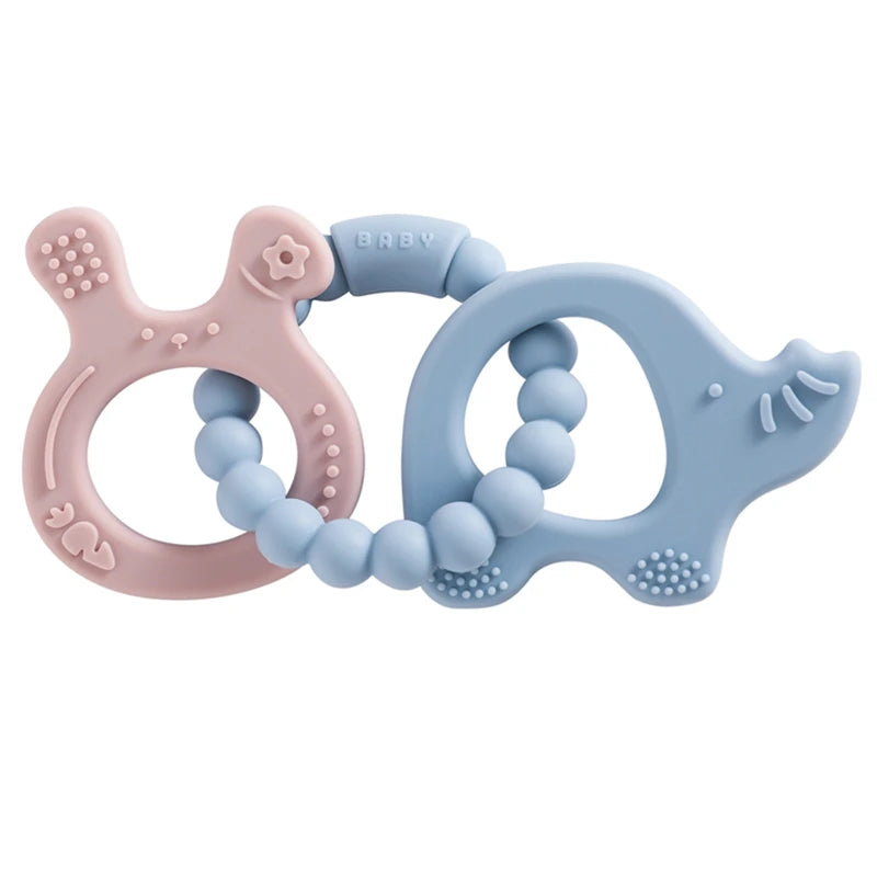 Silicone & Wooden Baby Teethers