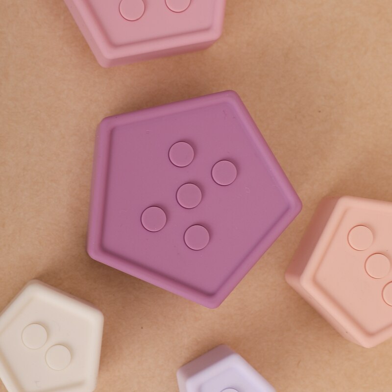 Montessori Silicone Building Blocks