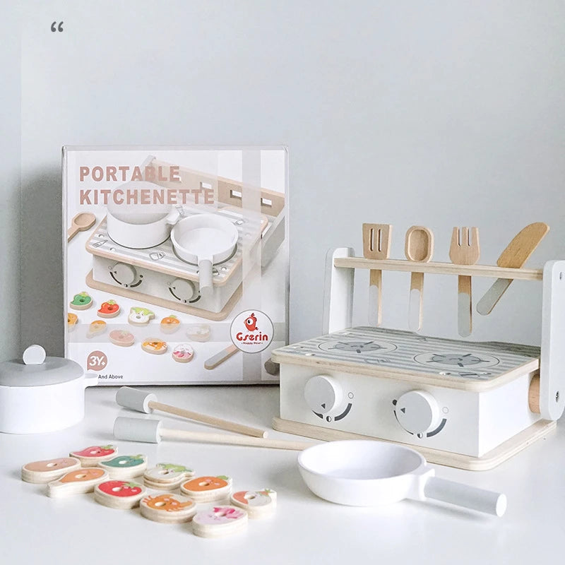 Wooden Toy BBQ Set