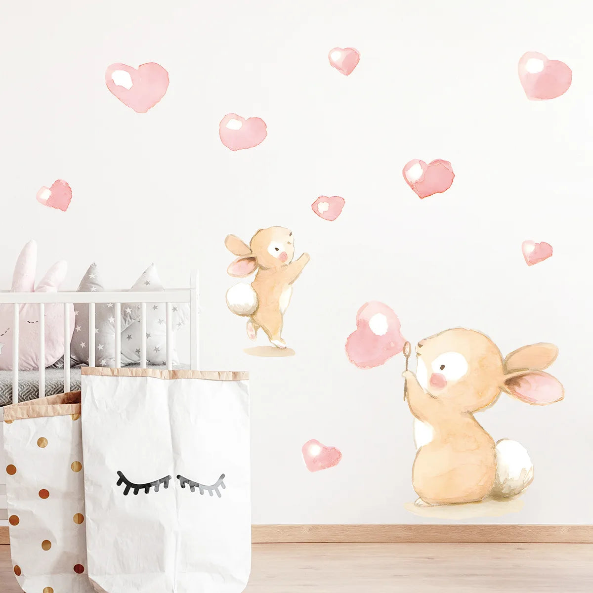Nursery Wall Stickers Removable Vinyl Decals - Bunny
