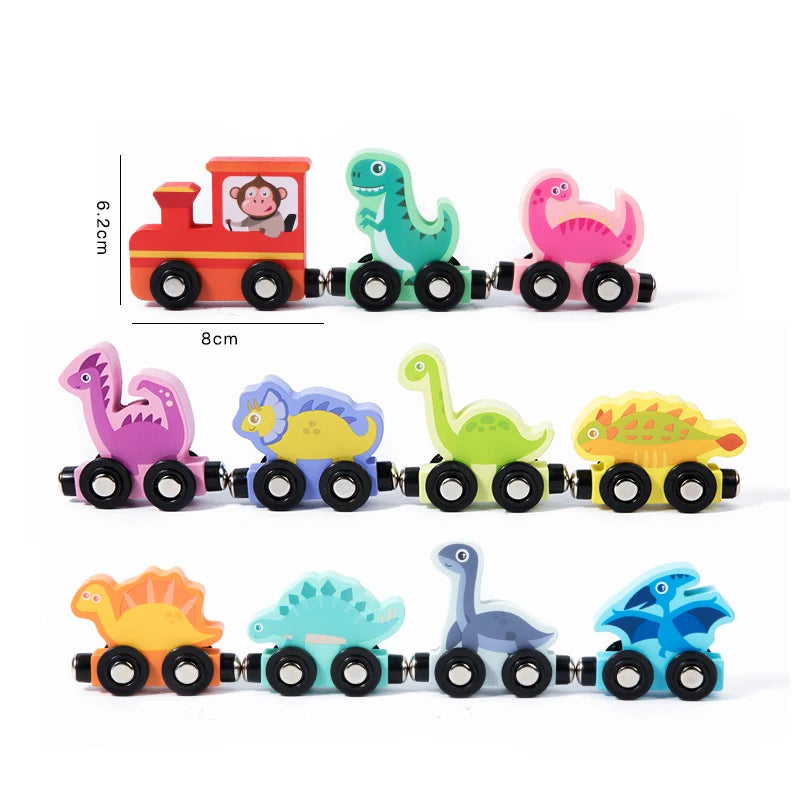 Montessori Wooden Magnetic Train Set - Numbers