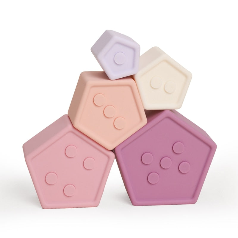 Montessori Silicone Building Blocks