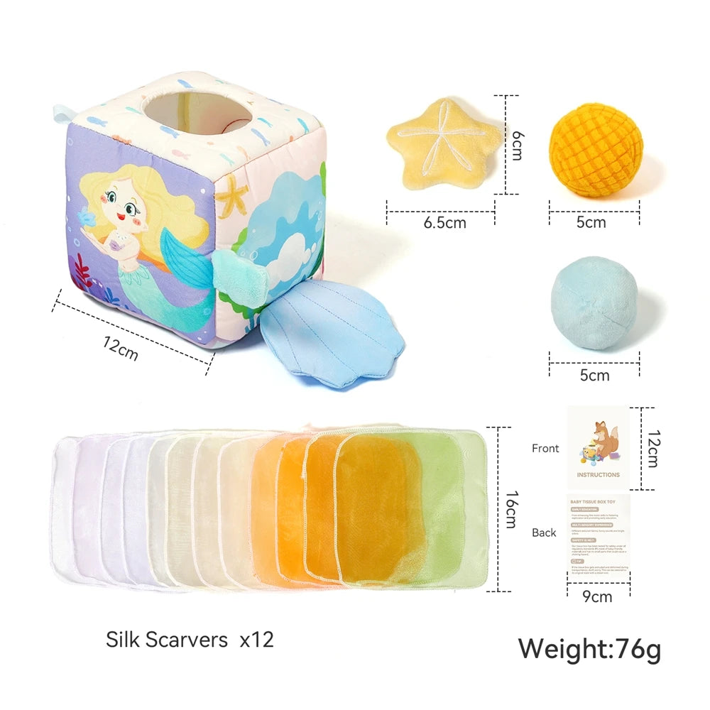 Montessori Baby Tissue Box Toy