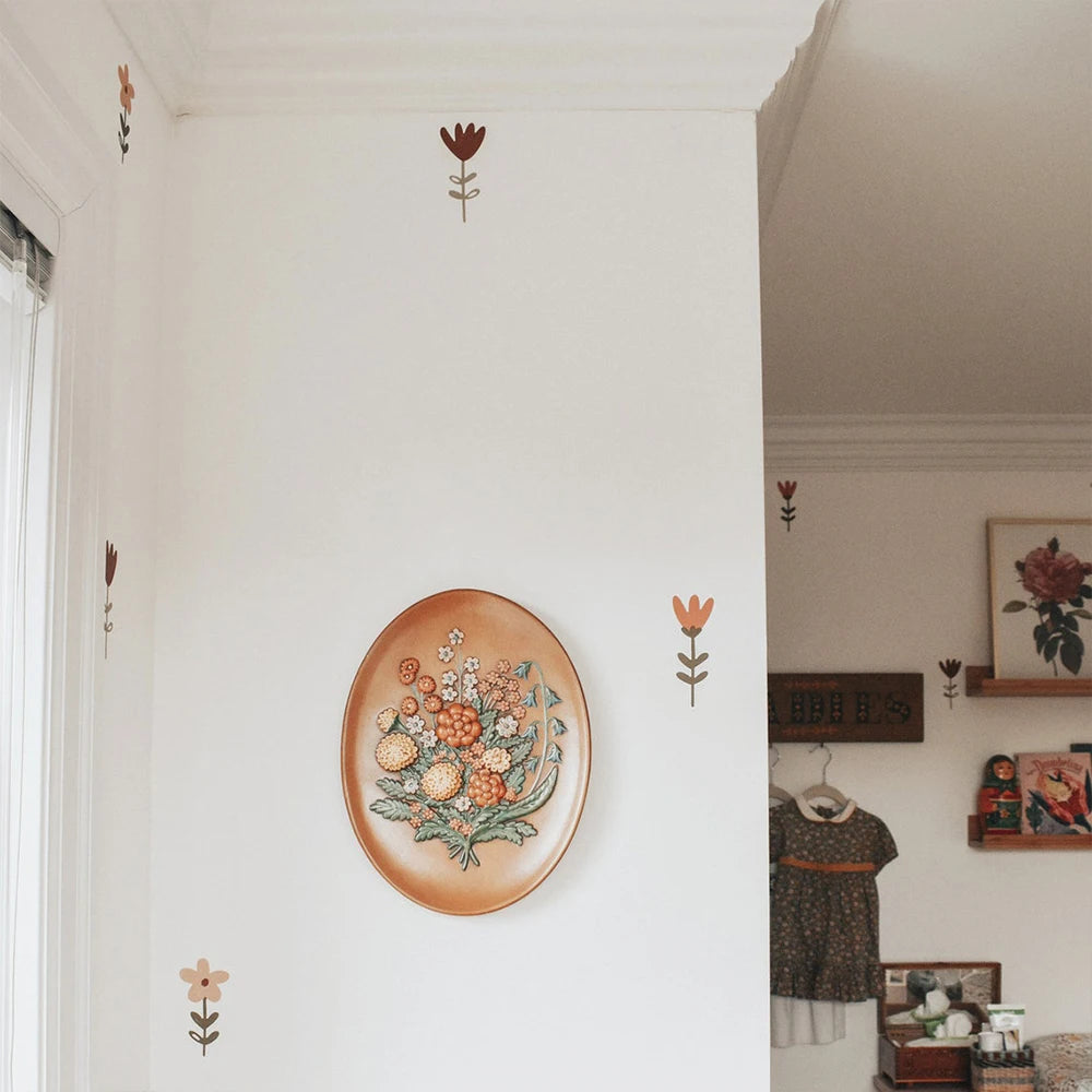 Nursery Wall Stickers Removable Vinyl Decals - Boho Flowers