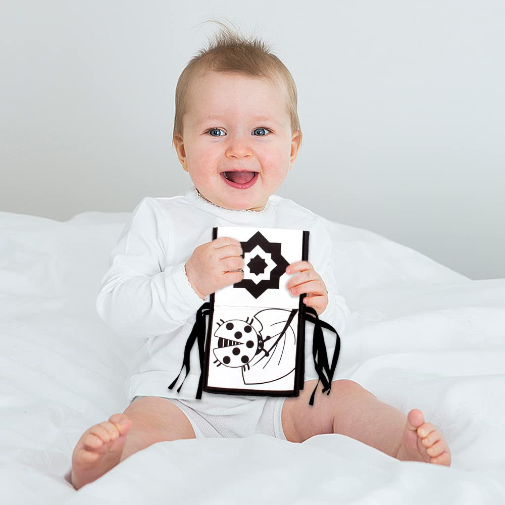 Montessori Baby Cloth Book Black and White