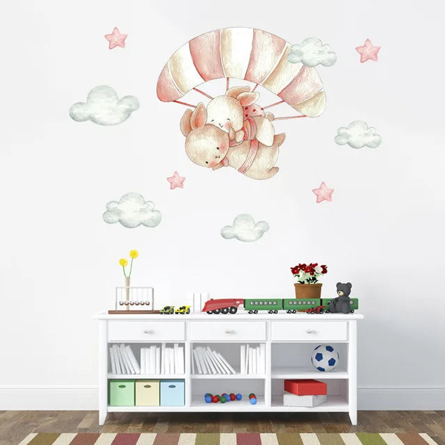 Nursery Wall Stickers Removable Vinyl Decals - Bunny