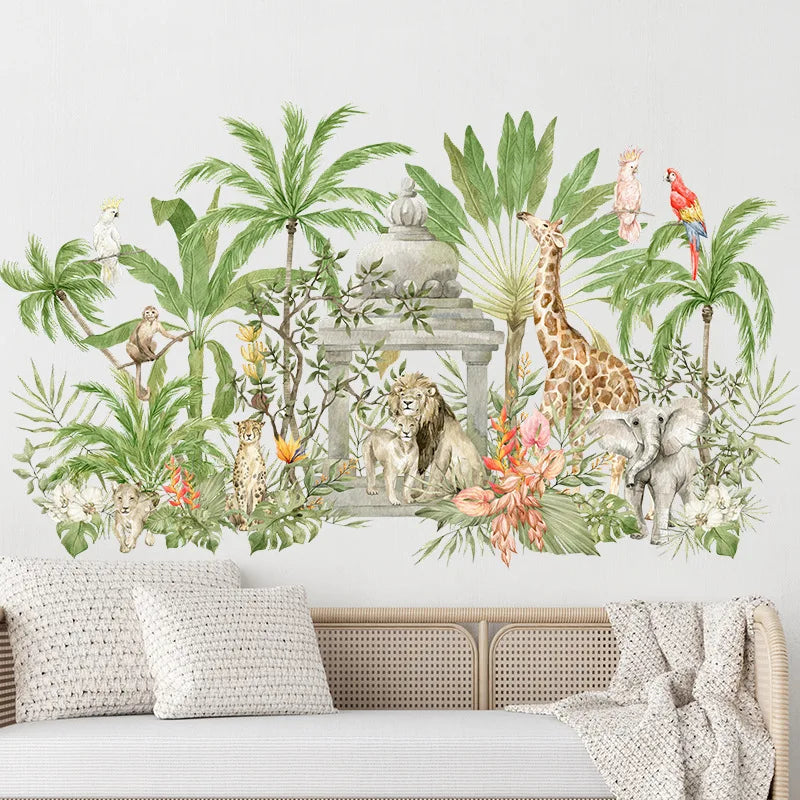 Nursery Wall Stickers Removable Vinyl Decals - Animals