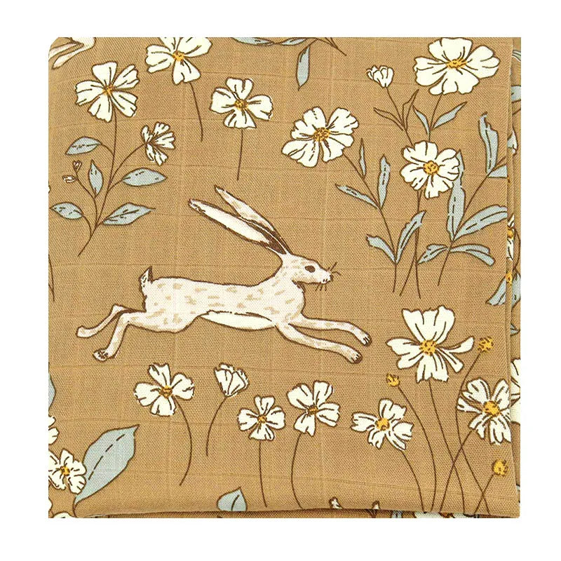 Soft Cotton Baby Blanket – Muslin Swaddle Wrap & Burp Cloth for Newborns