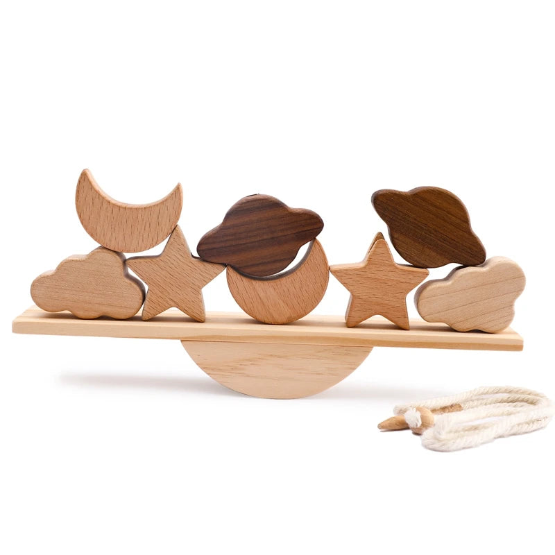 Baby Farm Wooden Stacking Blocks Toy
