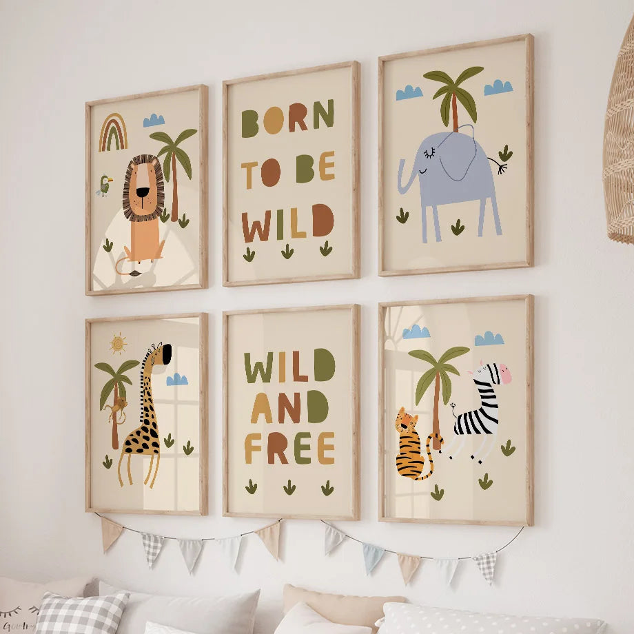 Nordic Posters Prints for Nursery Decor