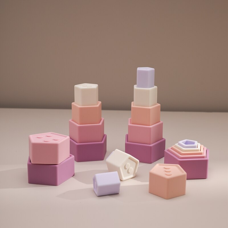 Montessori Silicone Building Blocks