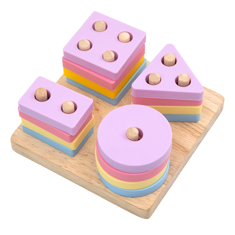 Montessori Silicone Stacking Blocks