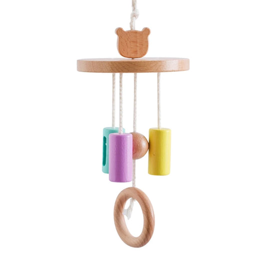 Baby Wooden Montessori Crib Mobile – Colorful Visual Sensory