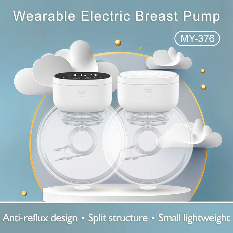 Wearable Electric Breast Pump – Hands-Free Portable Milk Collector