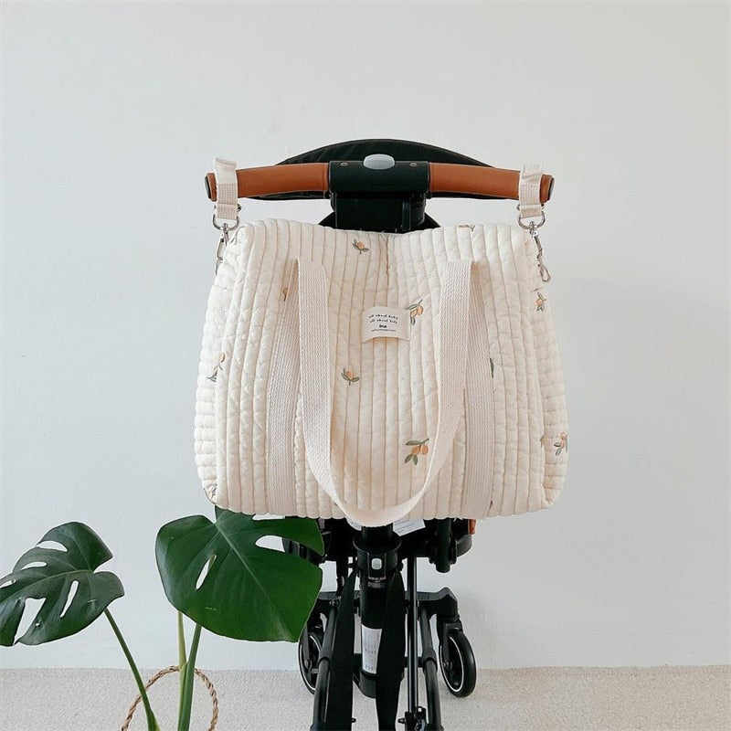 Cotton Fabric Diaper Handbag