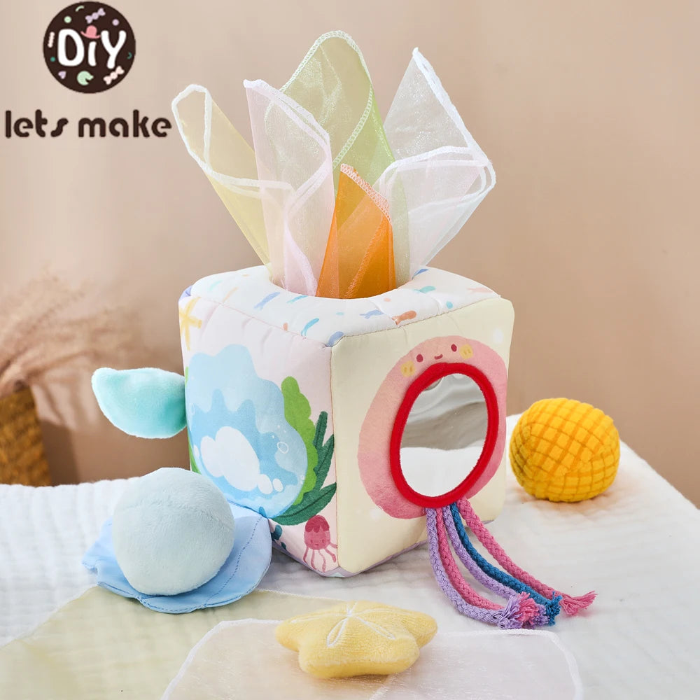 Montessori Baby Tissue Box Toy