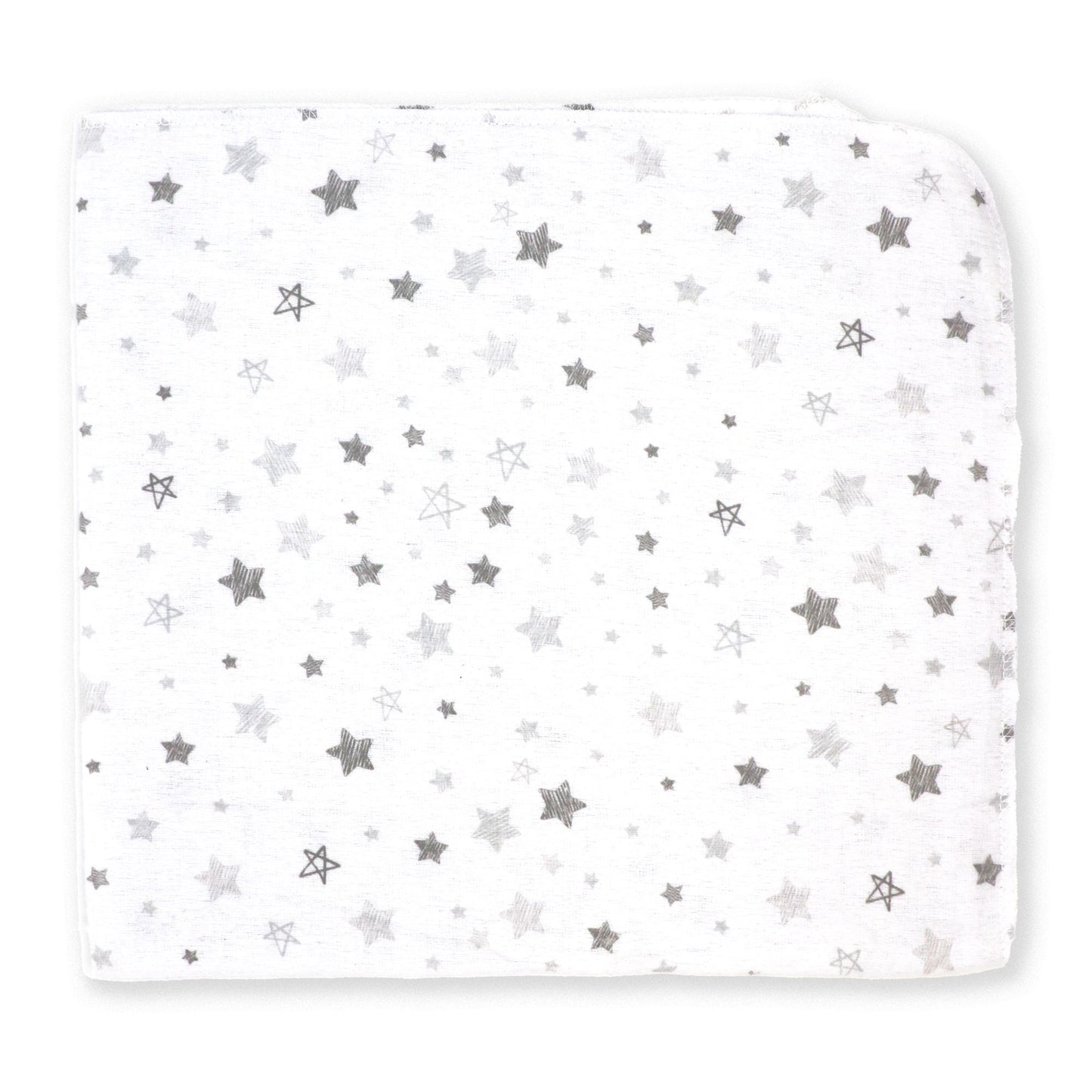 Flannel Baby Receiving Blanket - Grey Sweet Dreams