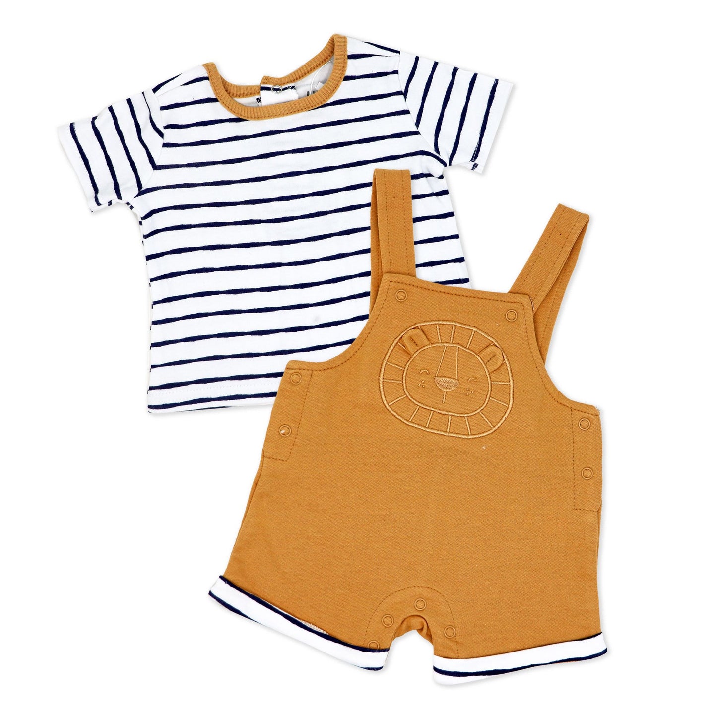 Boy's Dungaree and T-Shirt Set - Lion