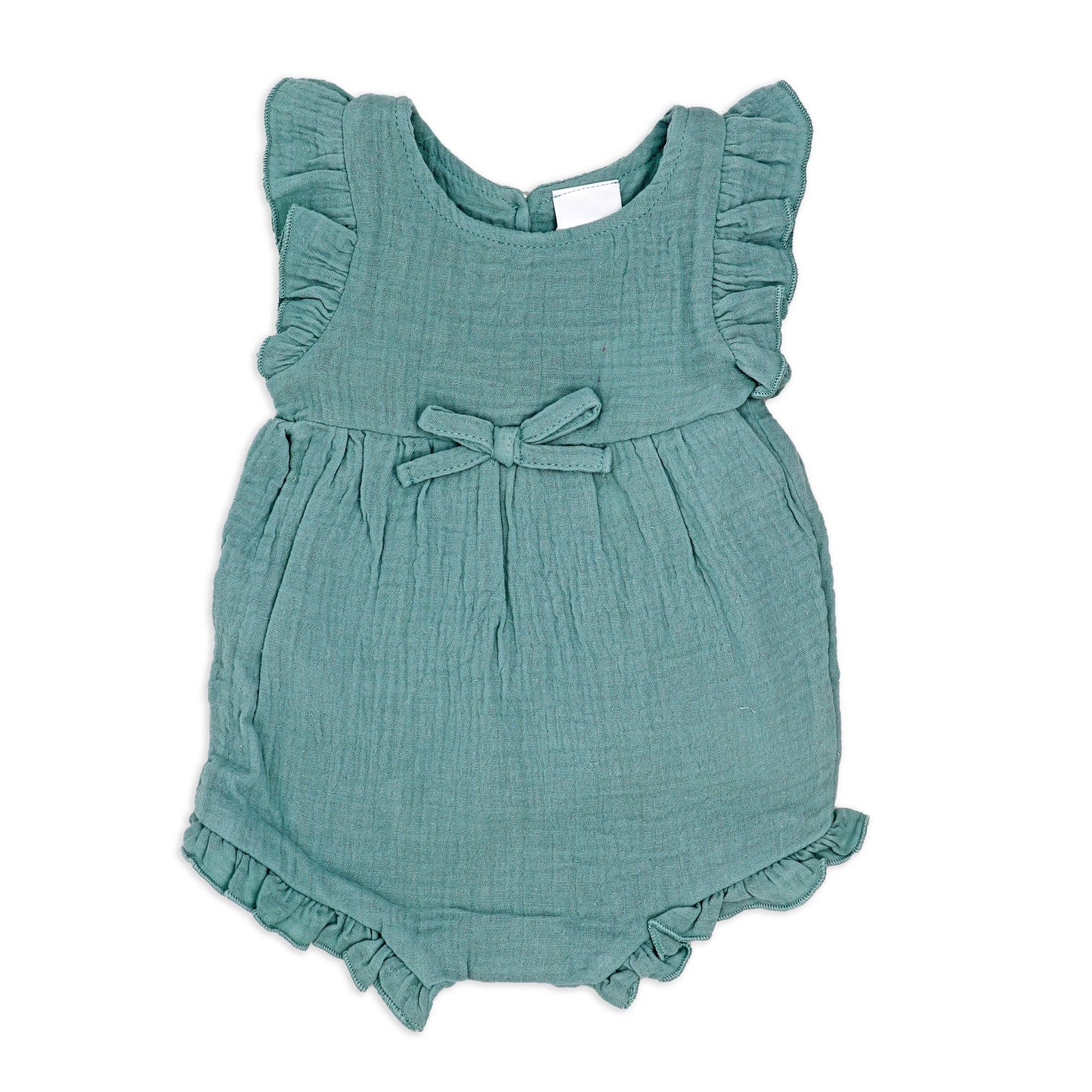 Girl's Gauze Romper - Teal