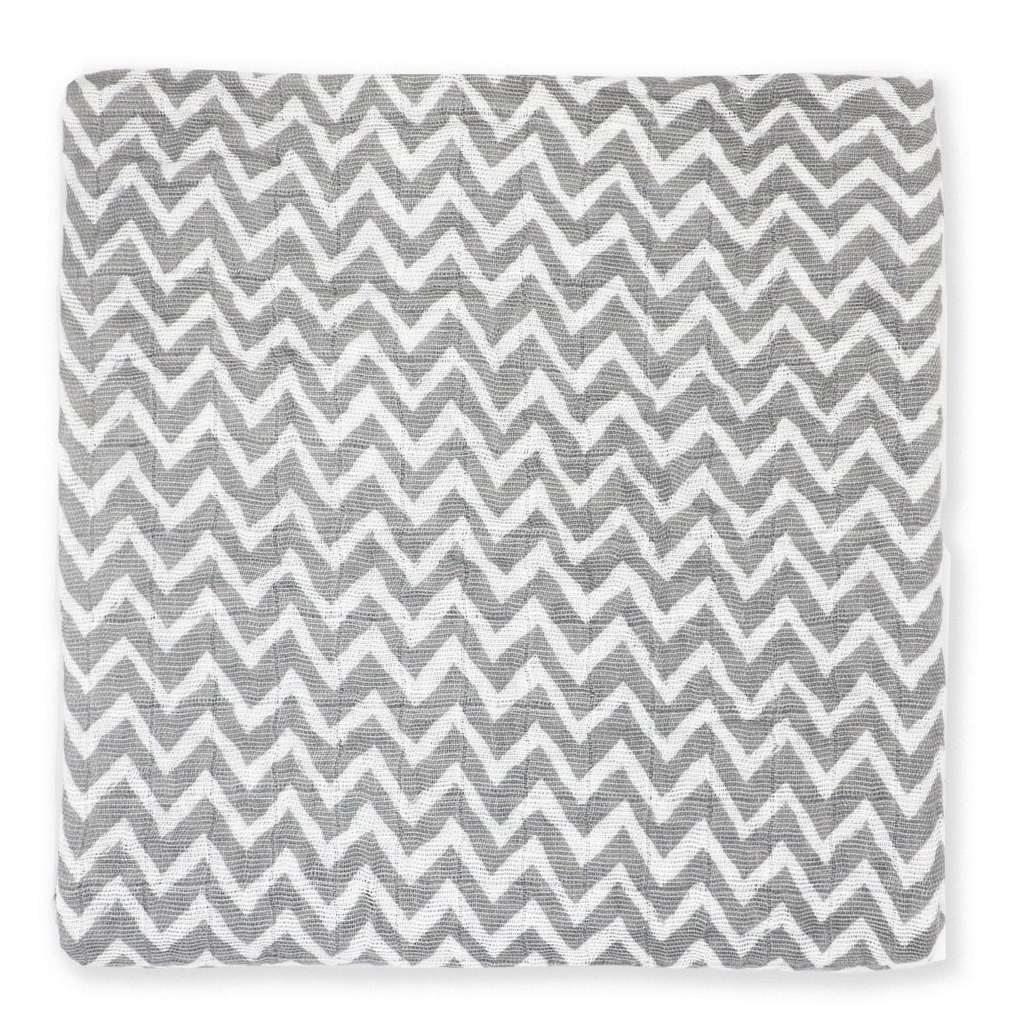 Muslin Swaddling Blanket - Grey Doodle