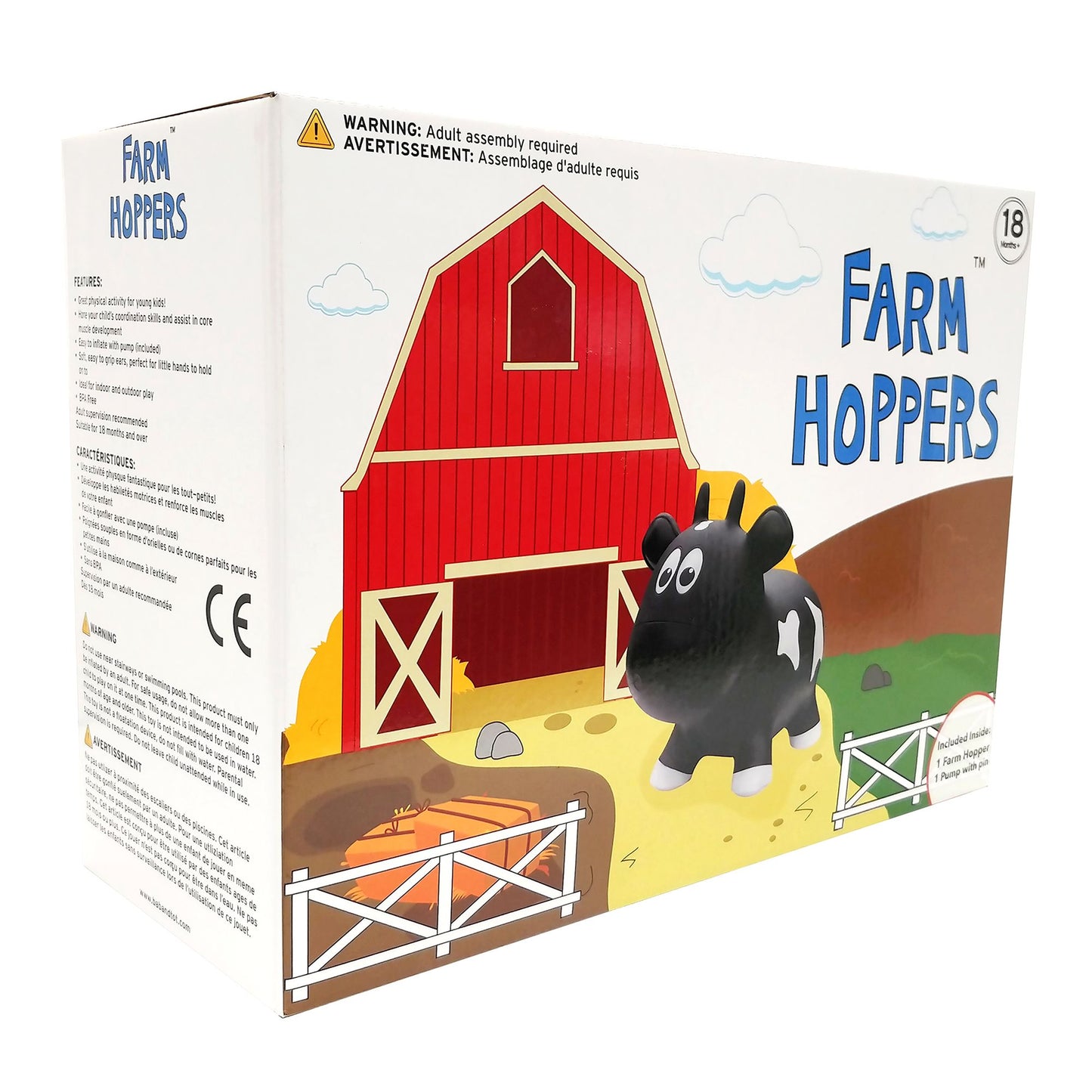 Hopper Town Farm Hopper: Black Cow