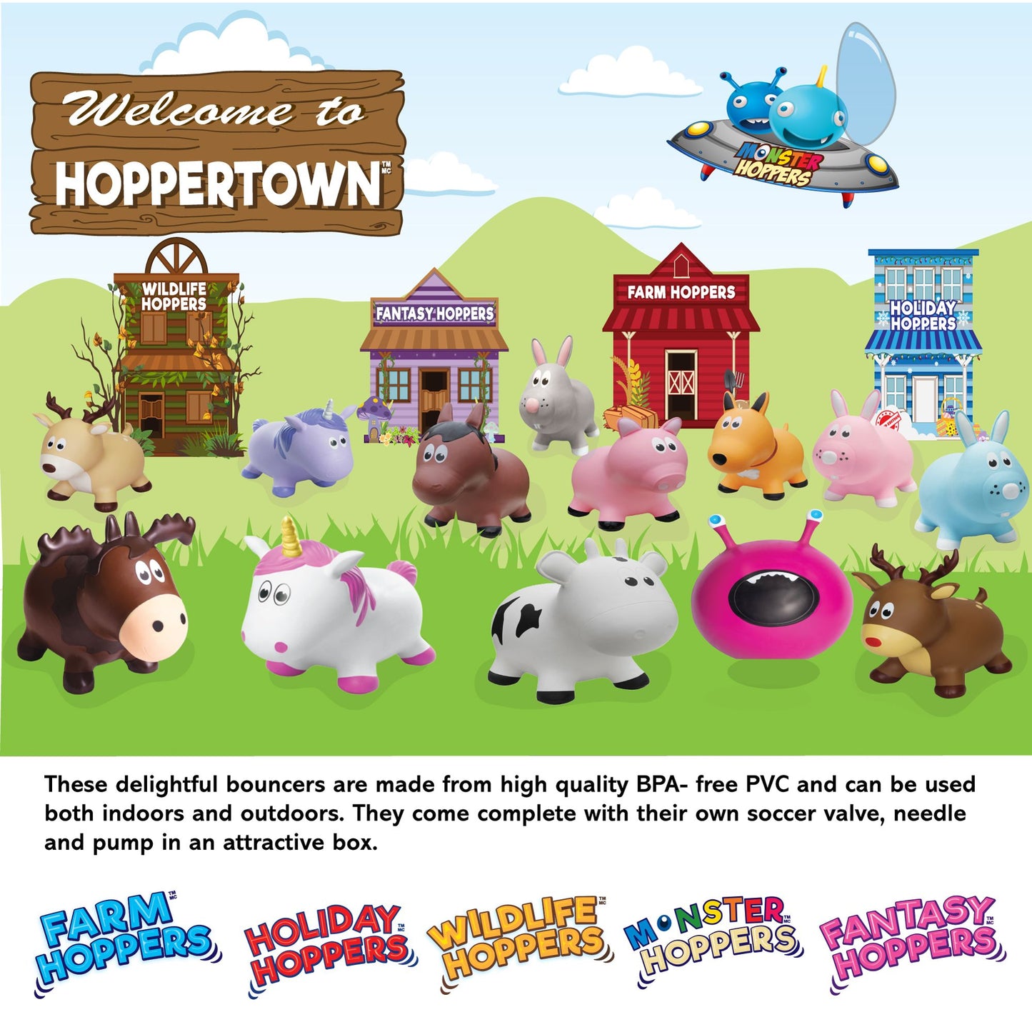 Hopper Town Fantasy Hopper: Purple Unicorn