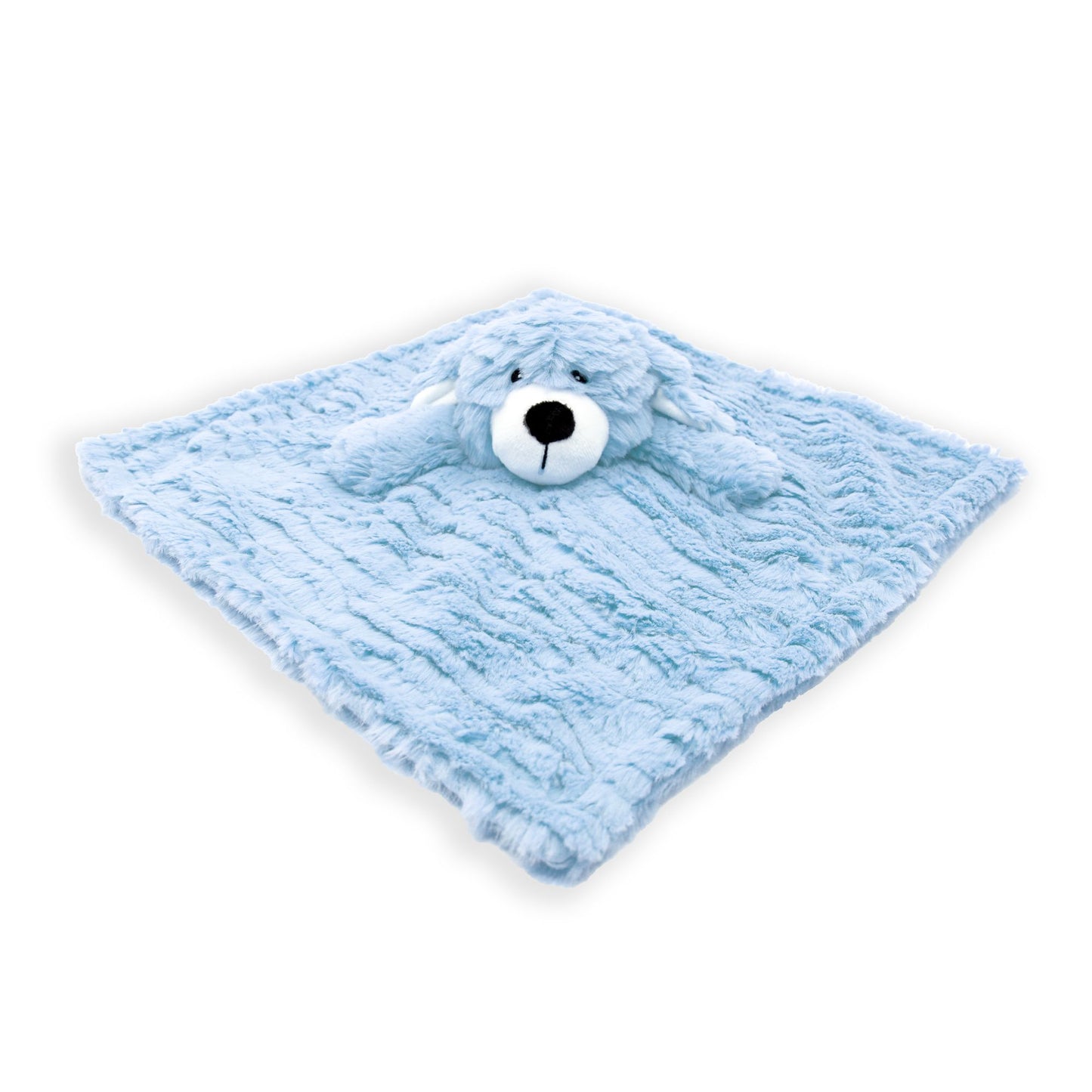 Ridged Plush NuNu Security Blanket - Blue Dog