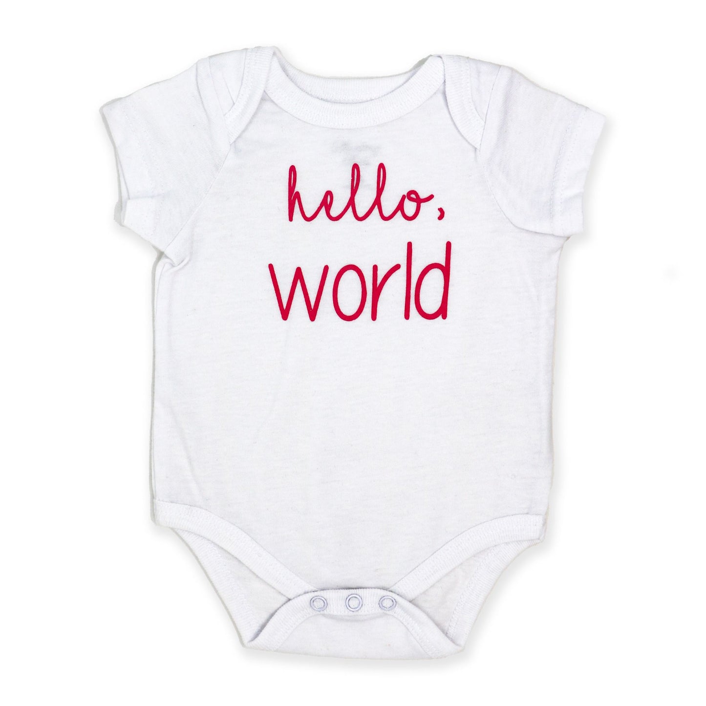 Baby Girl's Bodysuit Set - Hello World