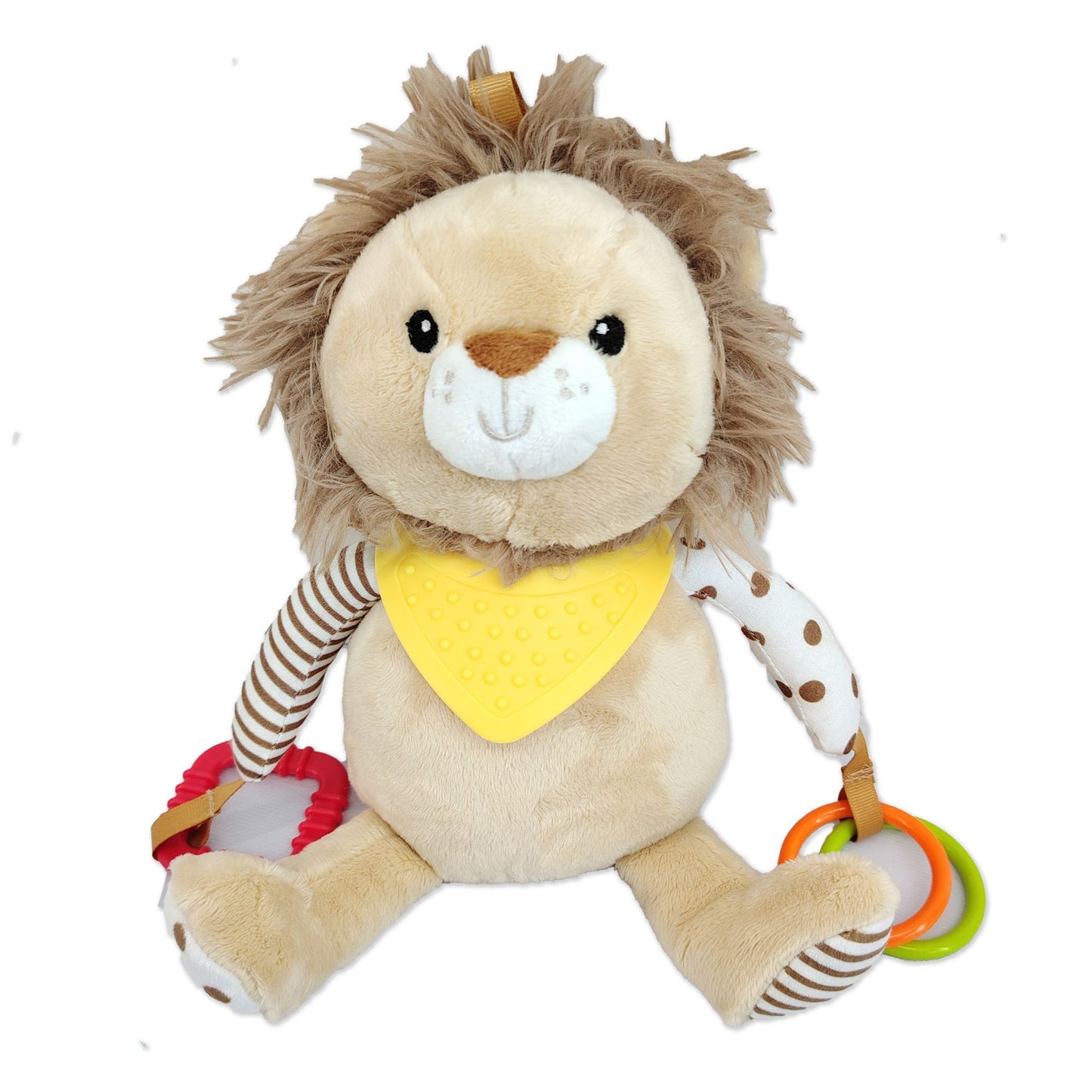 Plush Activity Toy - Tan Lion