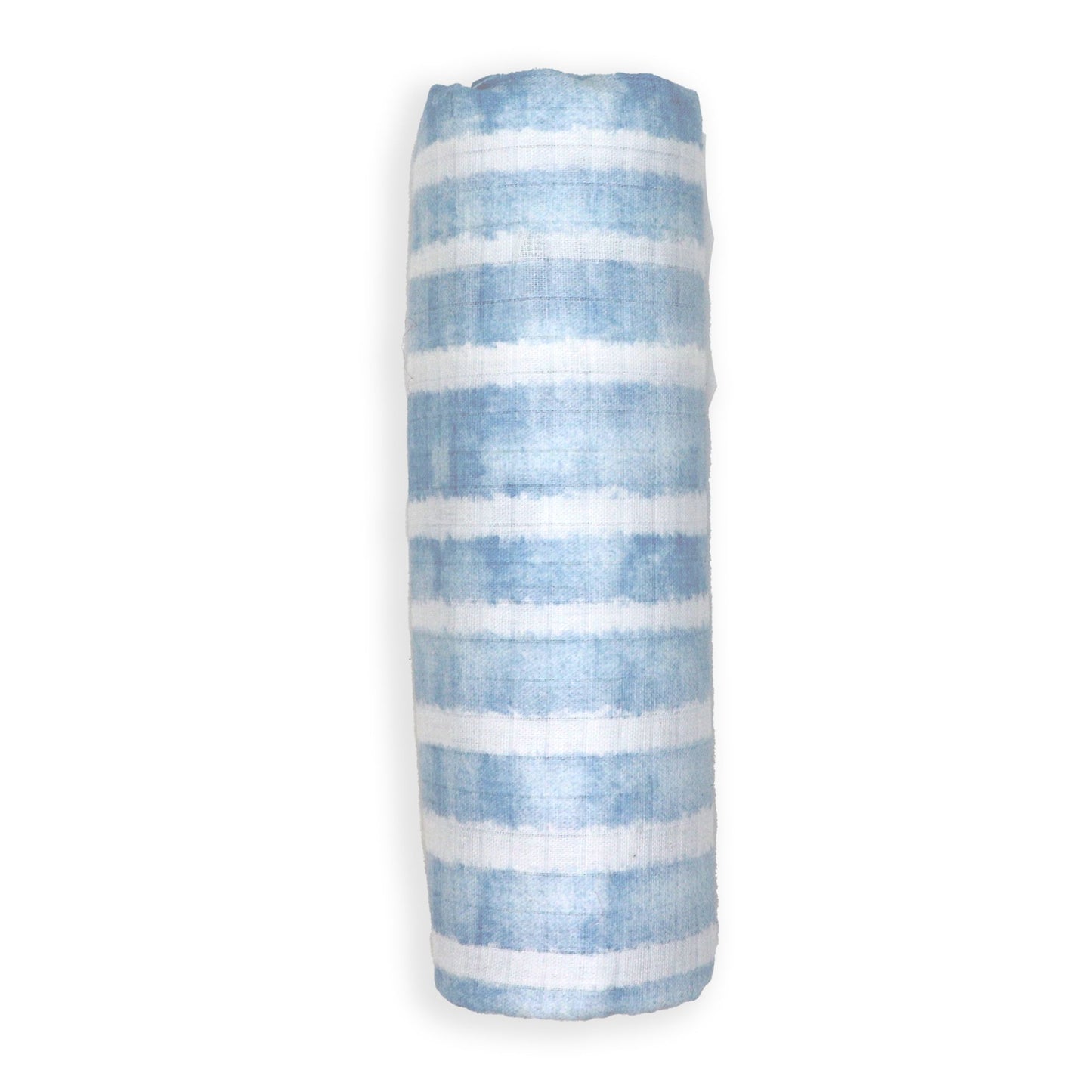 Muslin Swaddling Blanket - Blue Watercolour