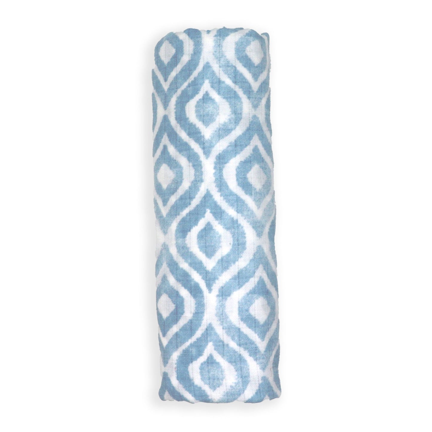 Muslin Swaddling Blanket - Blue Watercolour