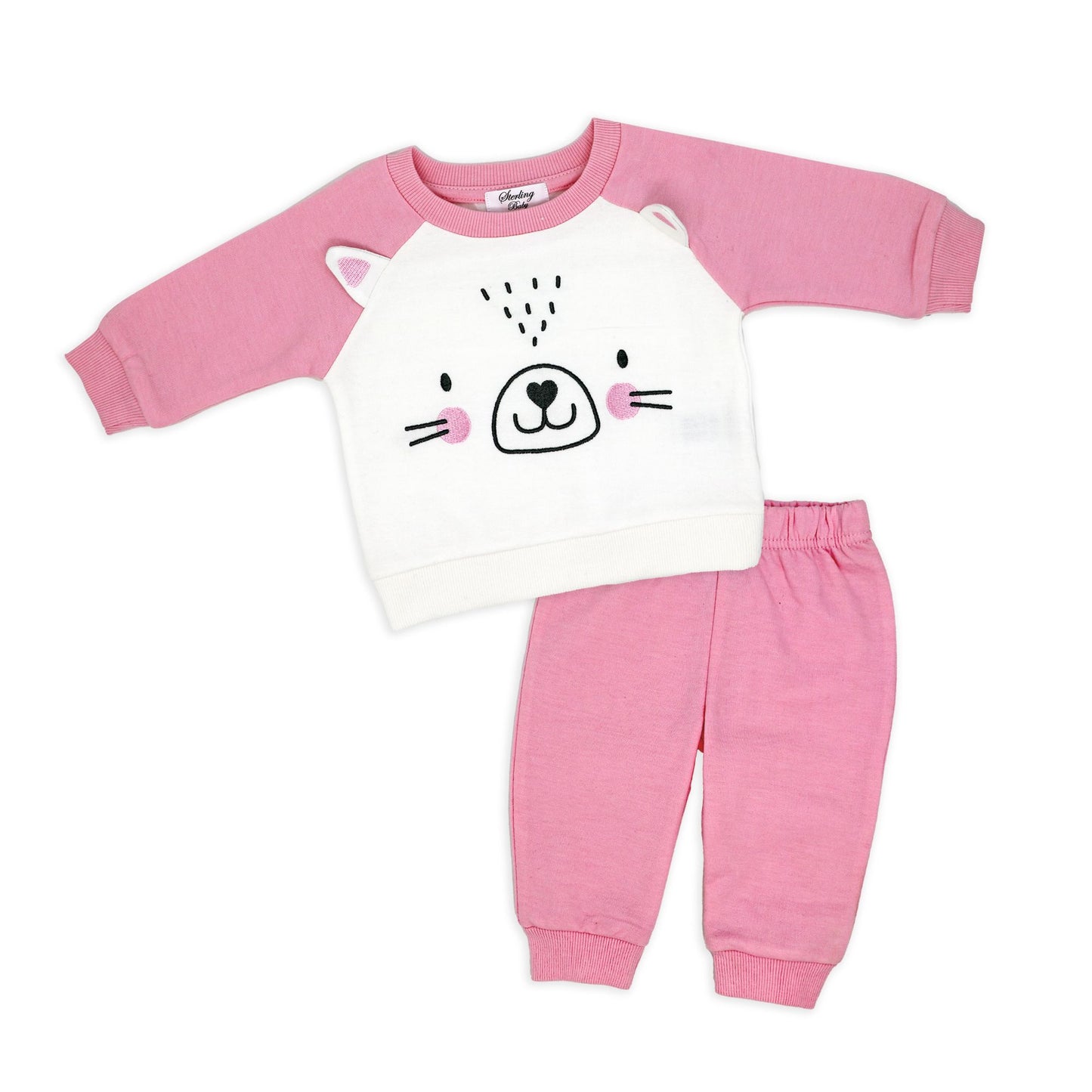 Fleece Shirt and Jogger Set - Kitty