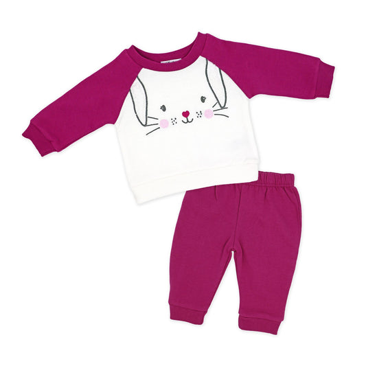 Fleece Shirt and Jogger Set - Bunny