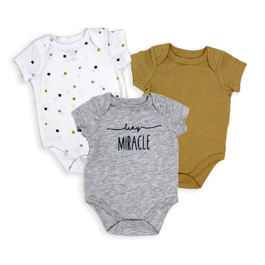 Baby Boy's Bodysuit Set - Tiny Miracle