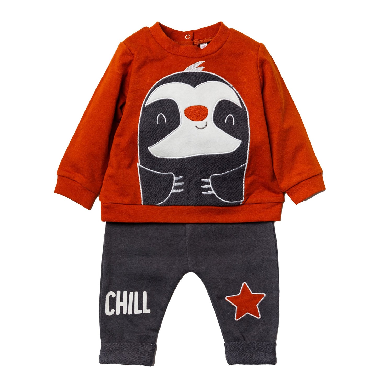 Baby Boy's Top and Jogger Set - Sloth